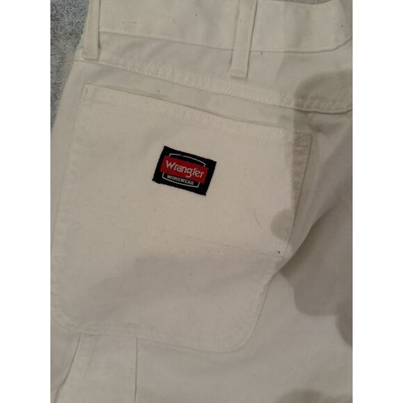 Wrangler Workwear Carpenter Jean Relaxed Utility Pants Durable White Men 38x32 - Picture 5 of 7